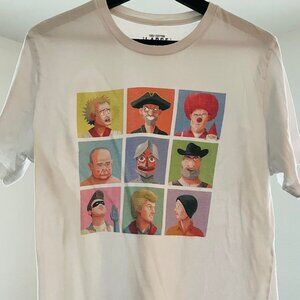 Rooster Teeth - 9 characters tee-shirt (SIZE: LARGE)